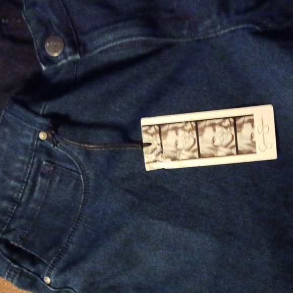 JESSICA SIMPSON NWT NAVY BLUE JEANS, SIZE 16W - Picture 7 of 10